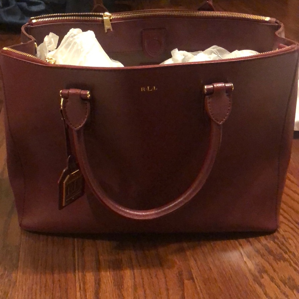 Xlarge Ralph Lauren satchel maroon